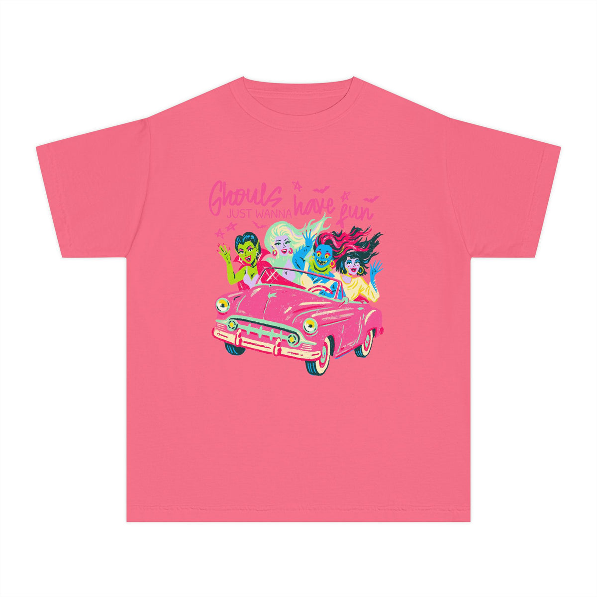 Ghouls Just Wanna Have Fun Halloween Monsters T-Shirt Fun Kids Graphic Tee
