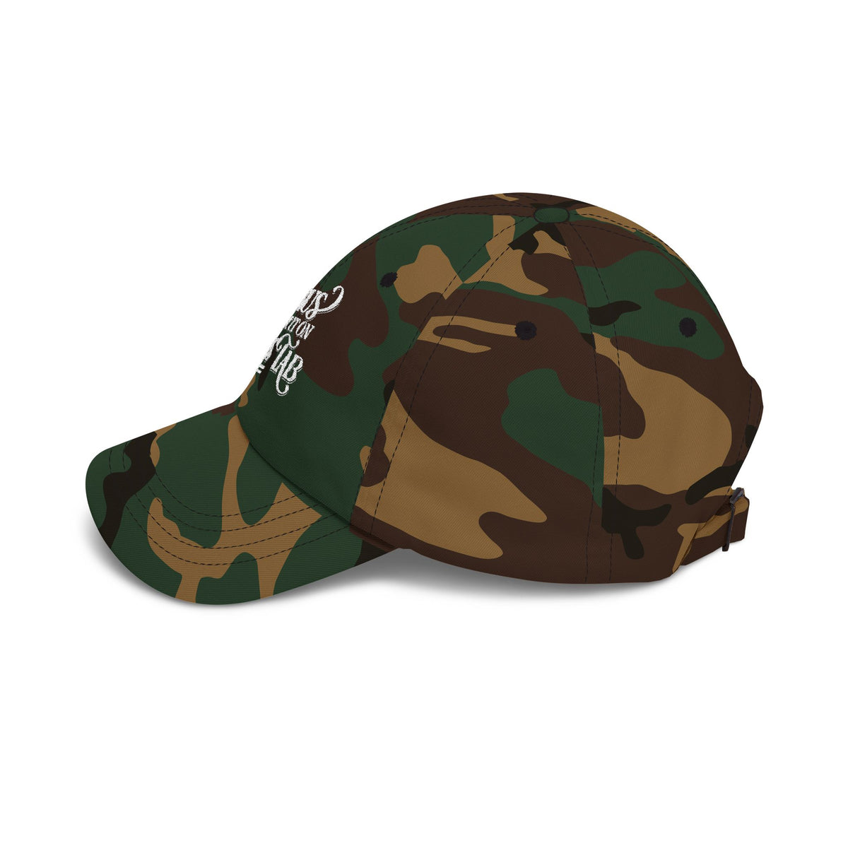 Jesus Put It On His Tab White Embroidered Christian Dad Cap Baseball Hat