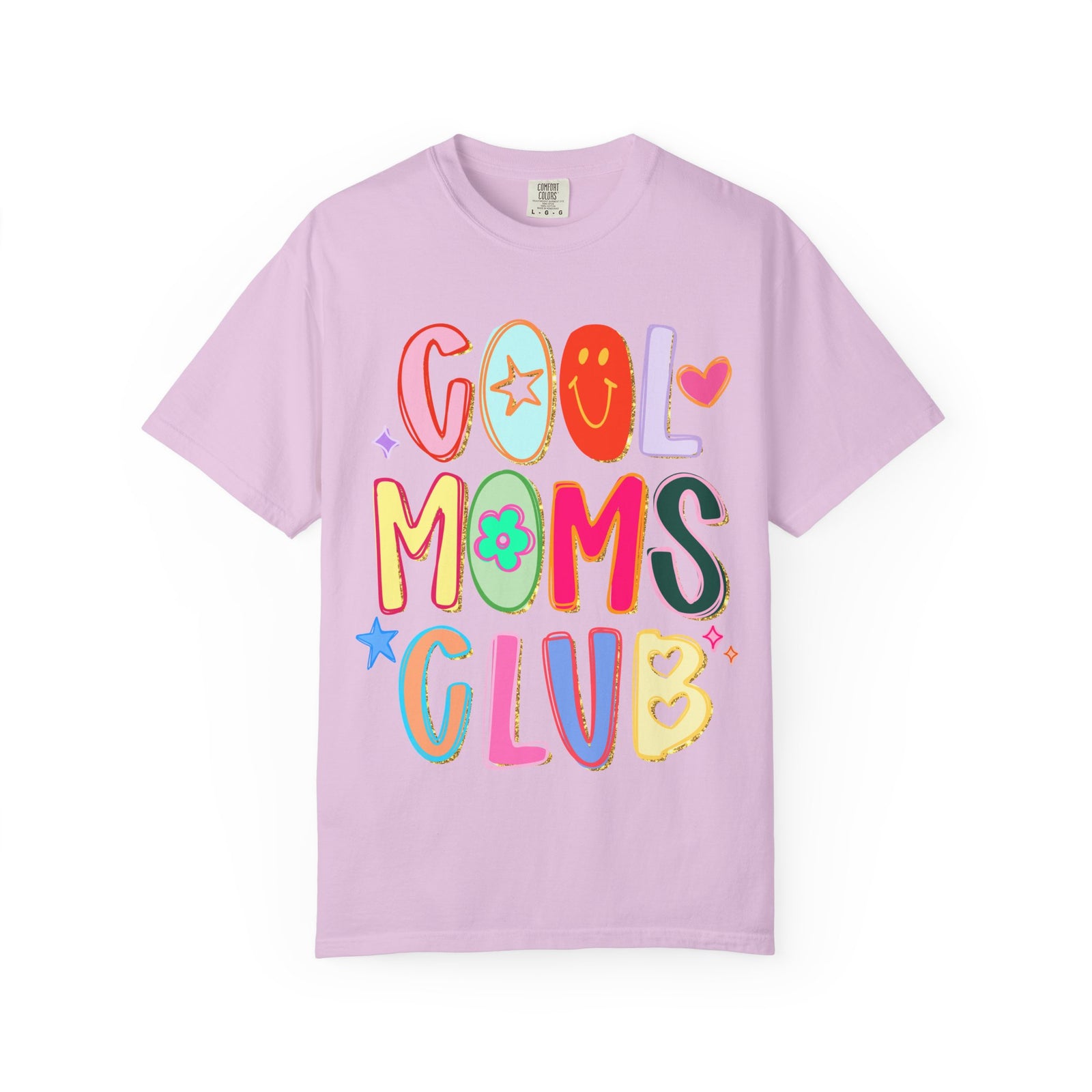 Cool Moms Club T-Shirt Colorful Retro Graphic Tee for Moms