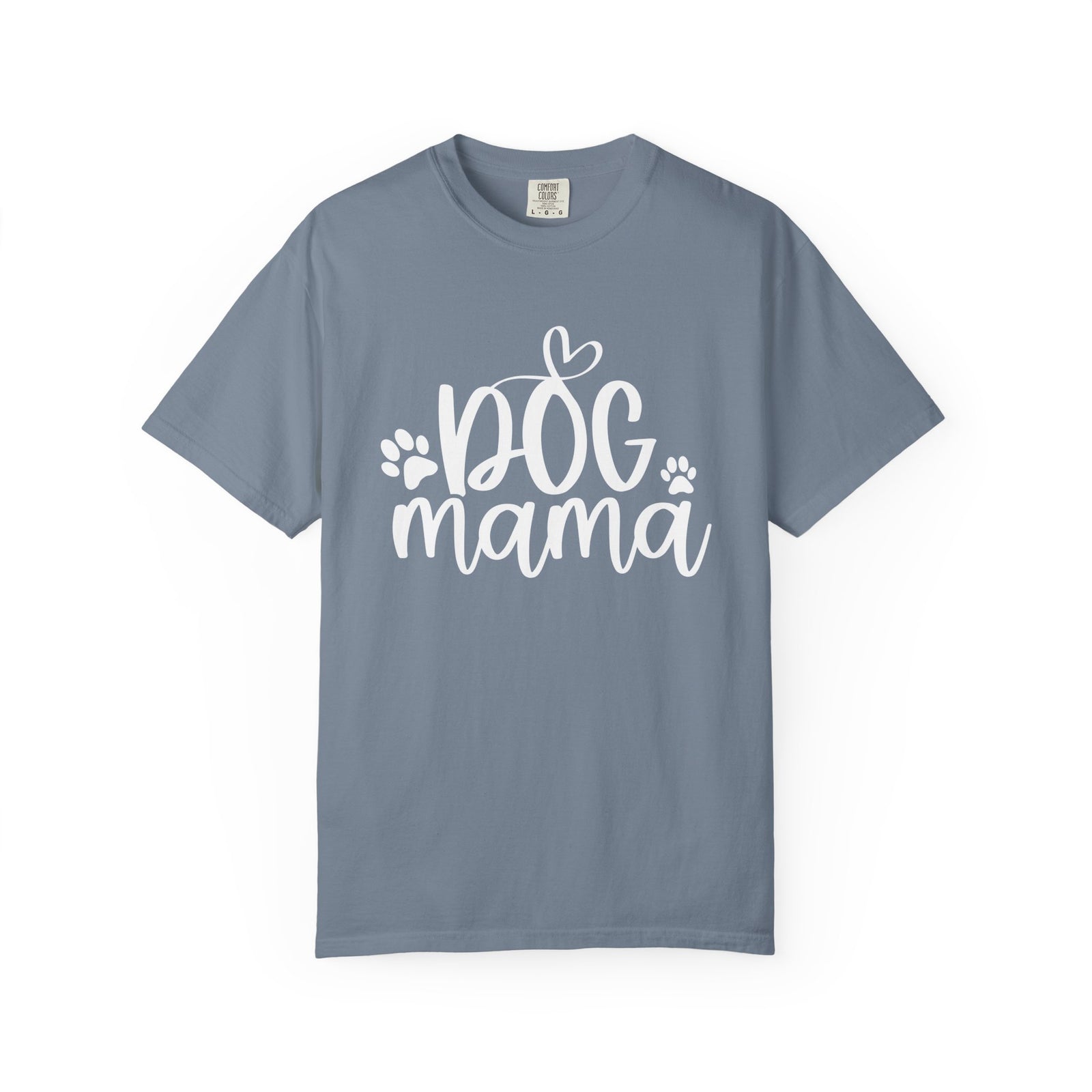 Dog Mama Heart Paws T-Shirt Cute Dog Mom Graphic Tee