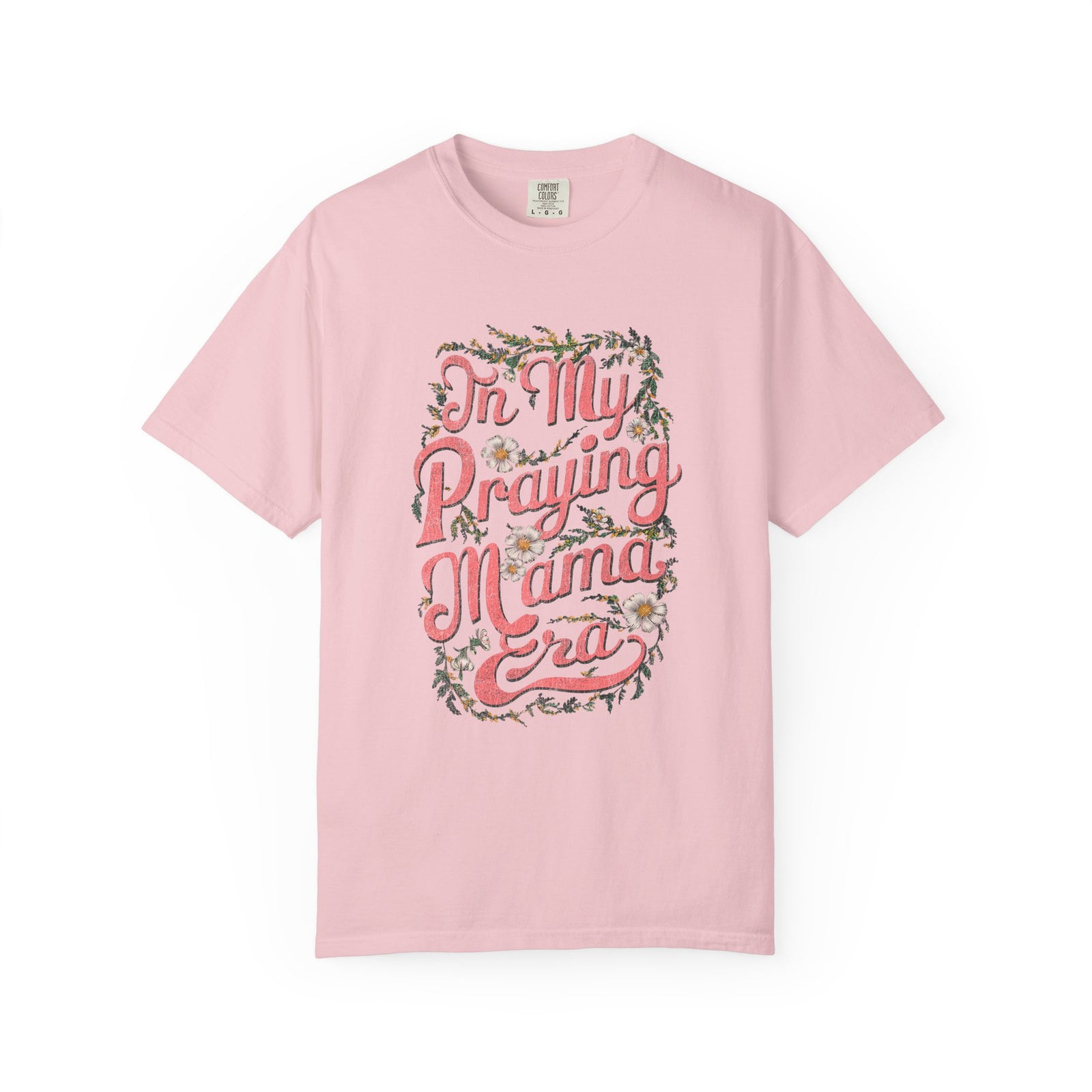 In My Praying Mama Era Praying Mom T-Shirt Floral Graphic Tee