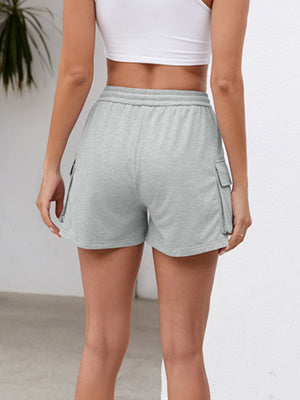 Drawstring Elastic Waist Shorts with Pockets - Sydney So Sweet