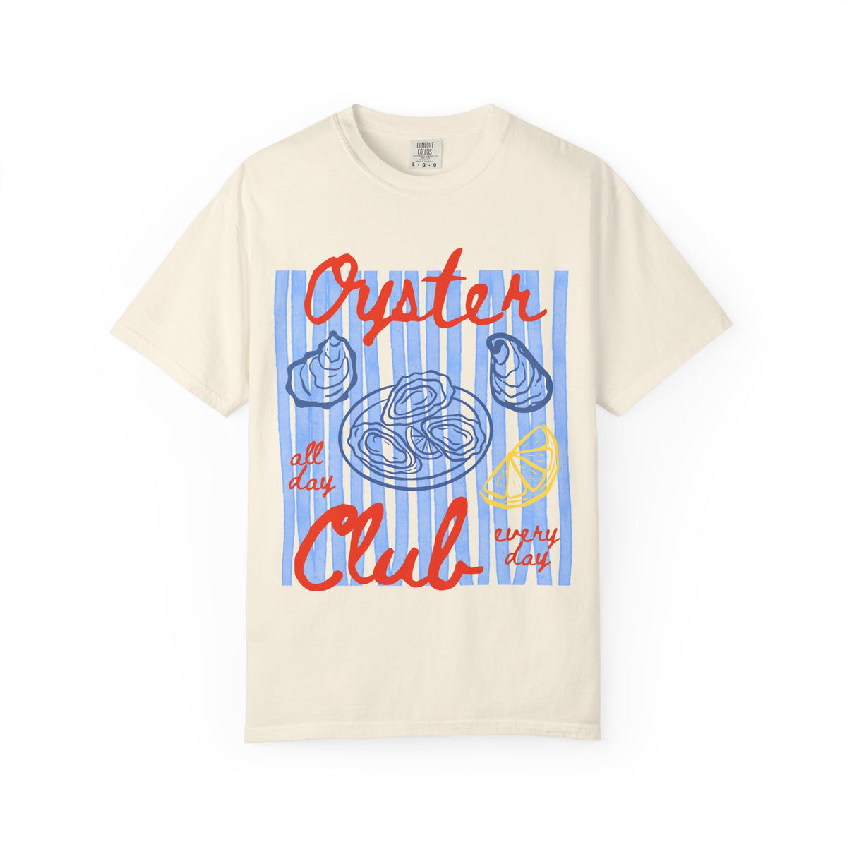 Oyster Club T-Shirt Vintage Seafood Graphic Tee