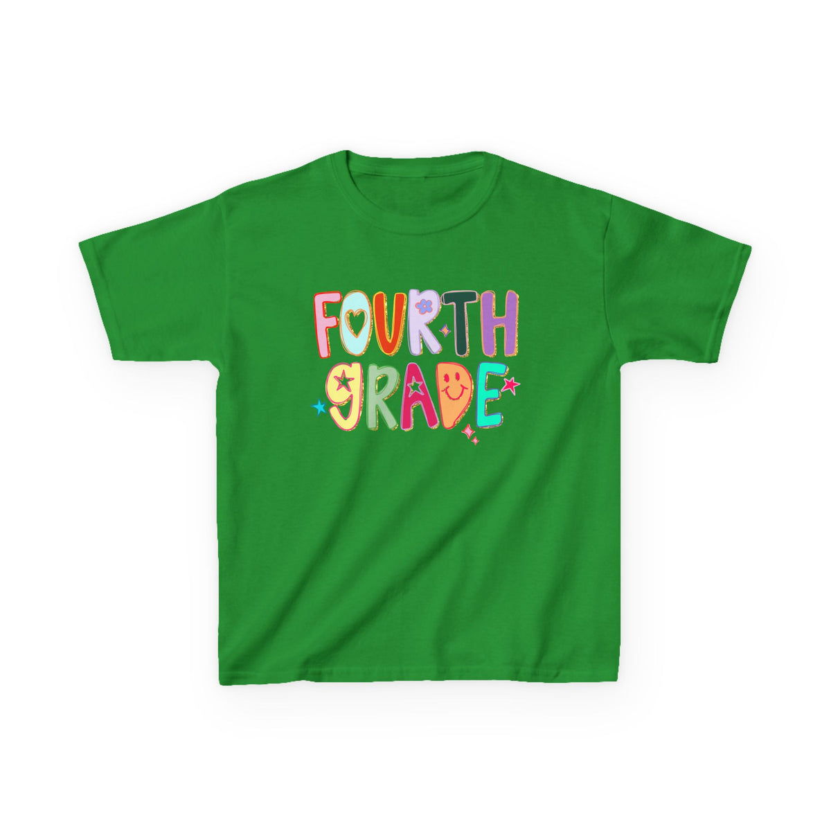 Fourth Grade Kids T-Shirt Cute & Colorful Back to School 4th Grade Tee