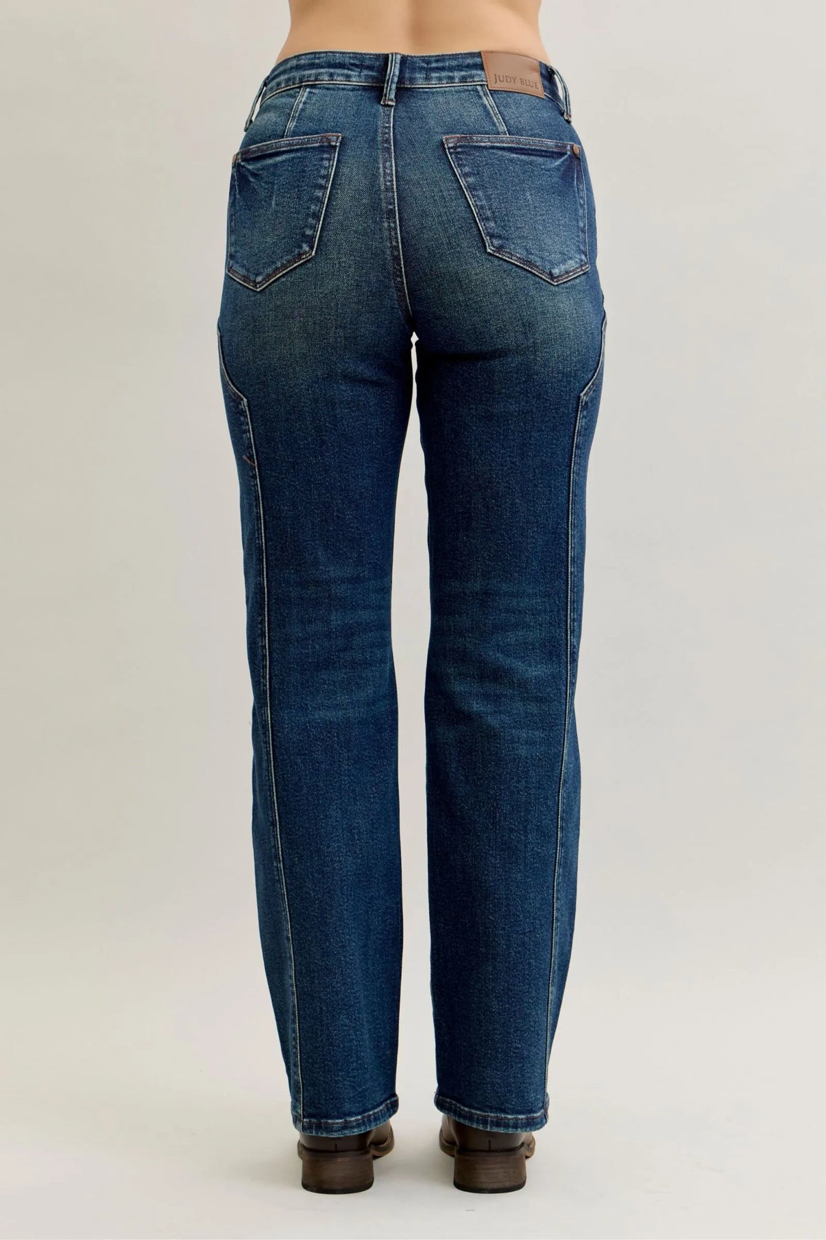 Judy Blue Full Size Seam Detail Straight Leg Jeans Plus Size - Sydney So Sweet