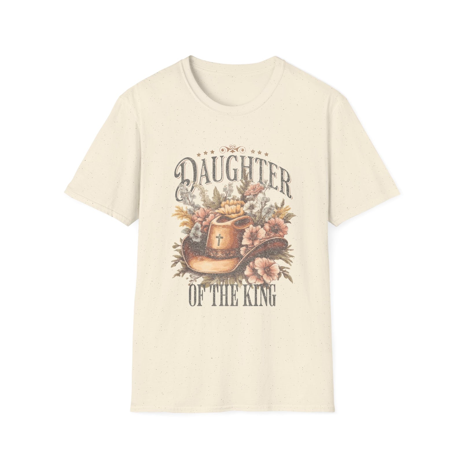 Daughter of the King T-Shirt Western Floral Christian Cowgirl Faith Tee