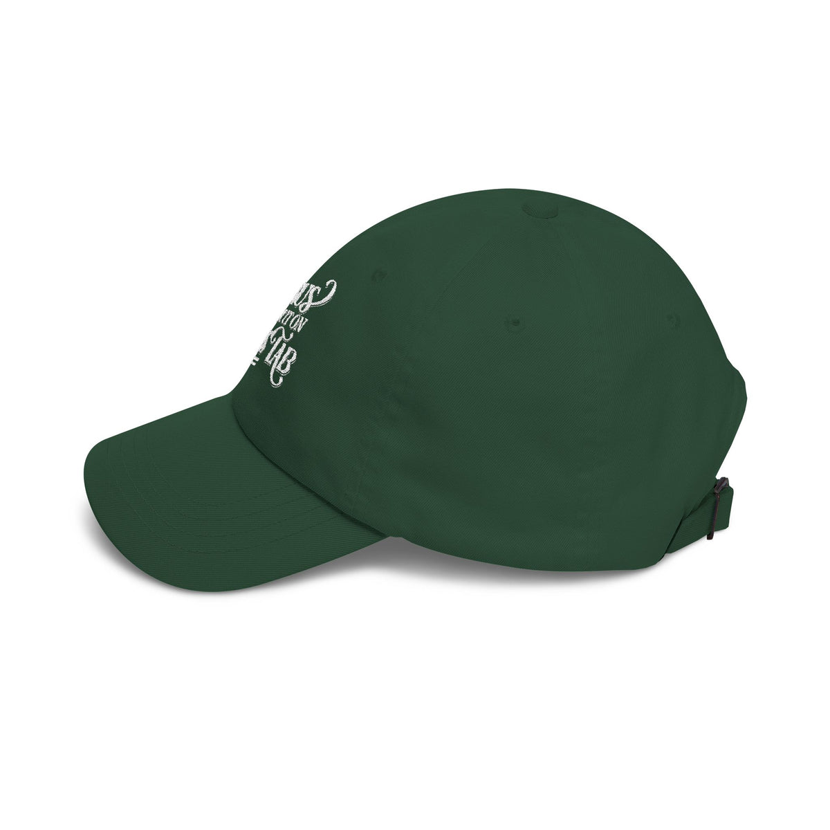 Jesus Put It On His Tab White Embroidered Christian Dad Cap Baseball Hat