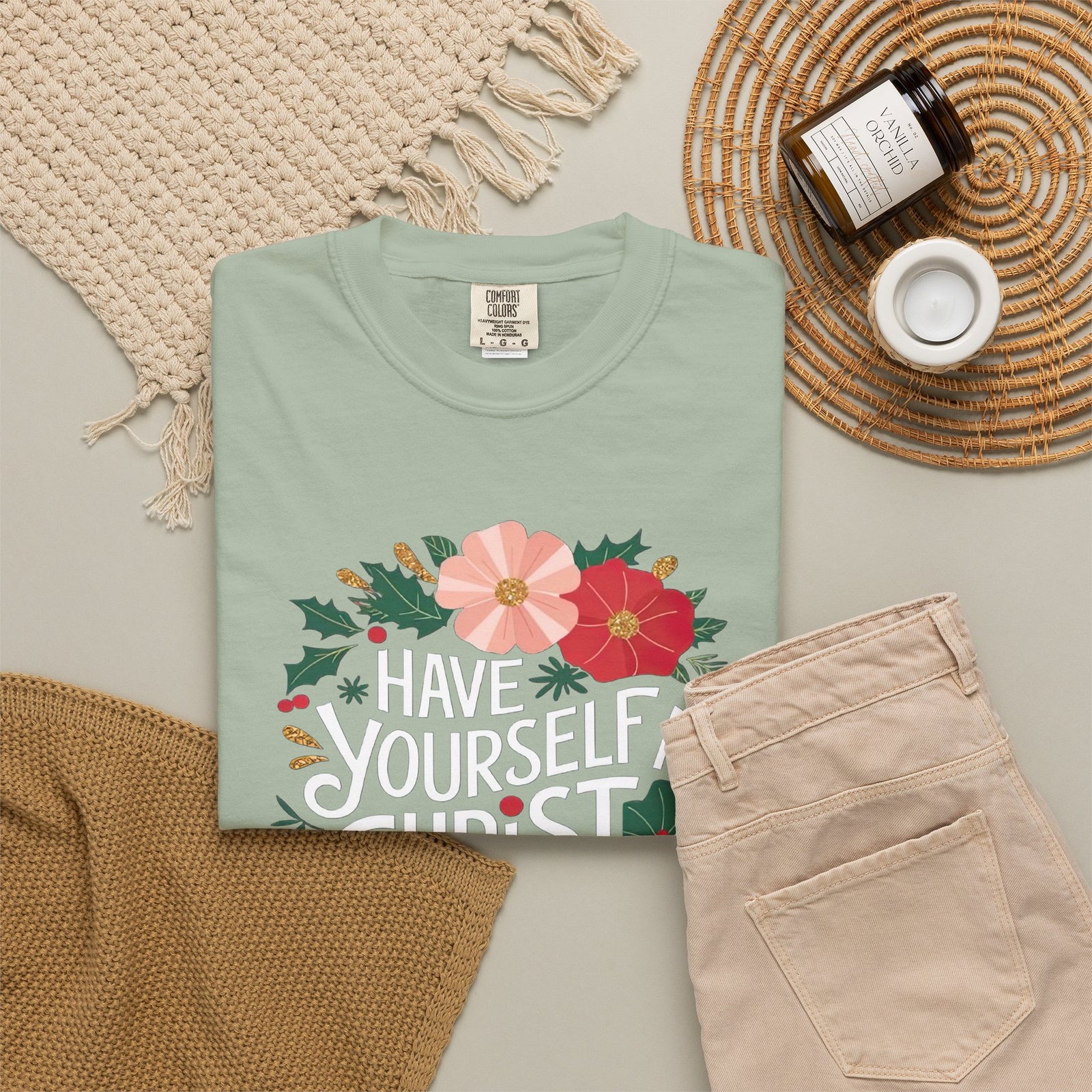 Have Yourself a Christ Filled Christmas T-Shirt Christian Graphic Tee