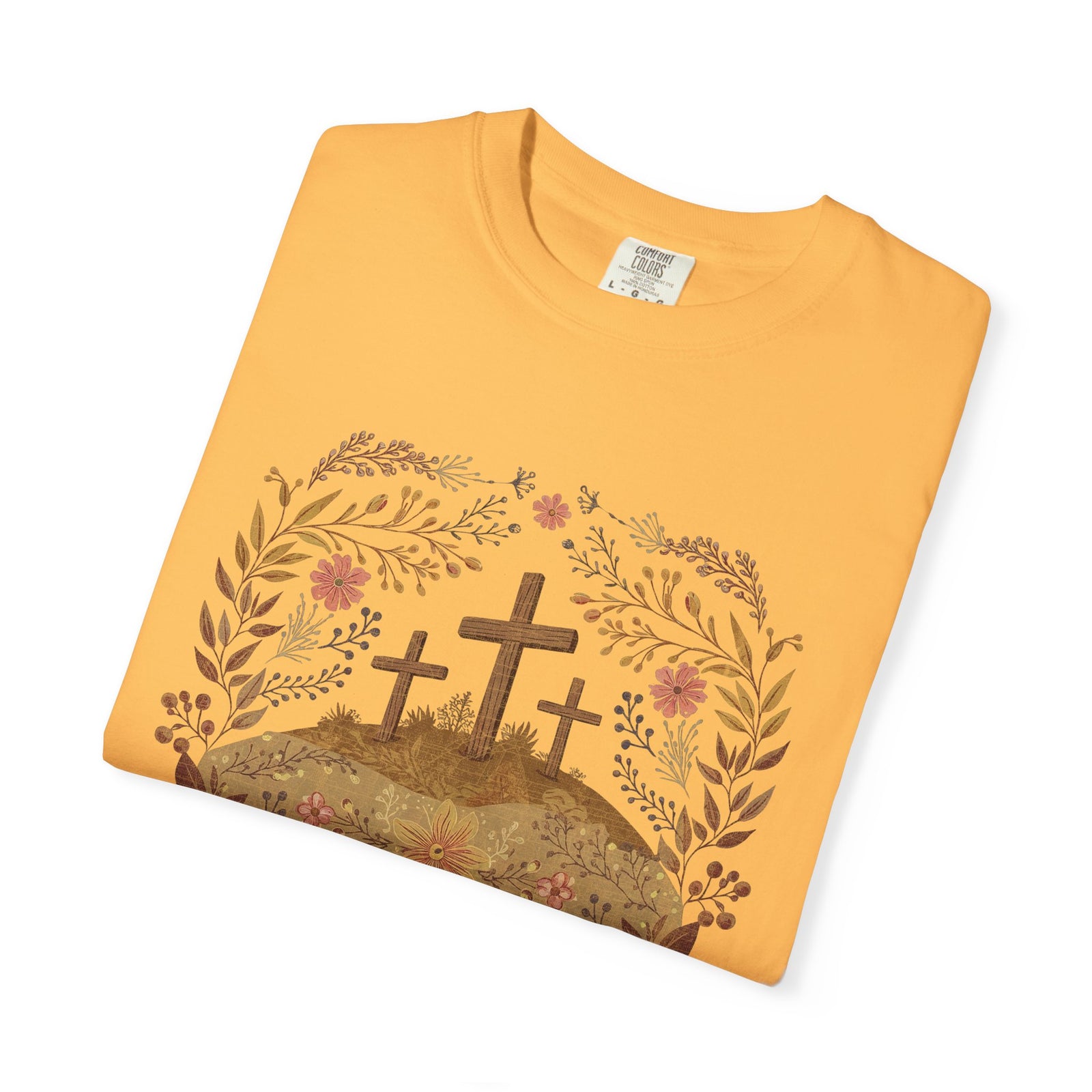 Thankful Cross T-shirt Christian Faith Tee for Thanksgiving & Worship