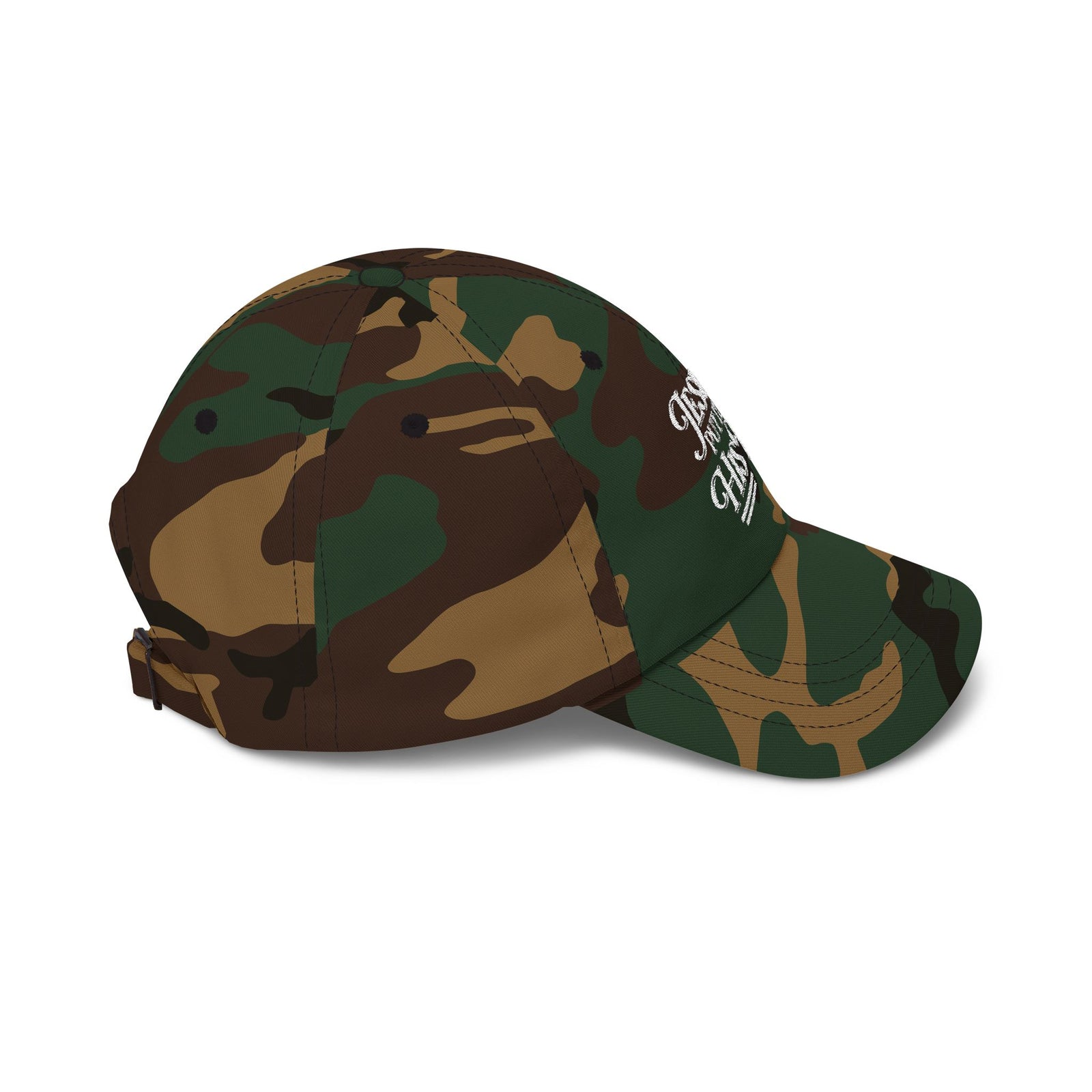 Jesus Put It On His Tab White Embroidered Christian Dad Cap Baseball Hat