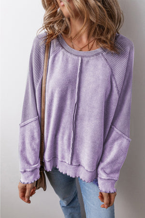 Round Neck Long Sleeve Sweatshirt - Sydney So Sweet