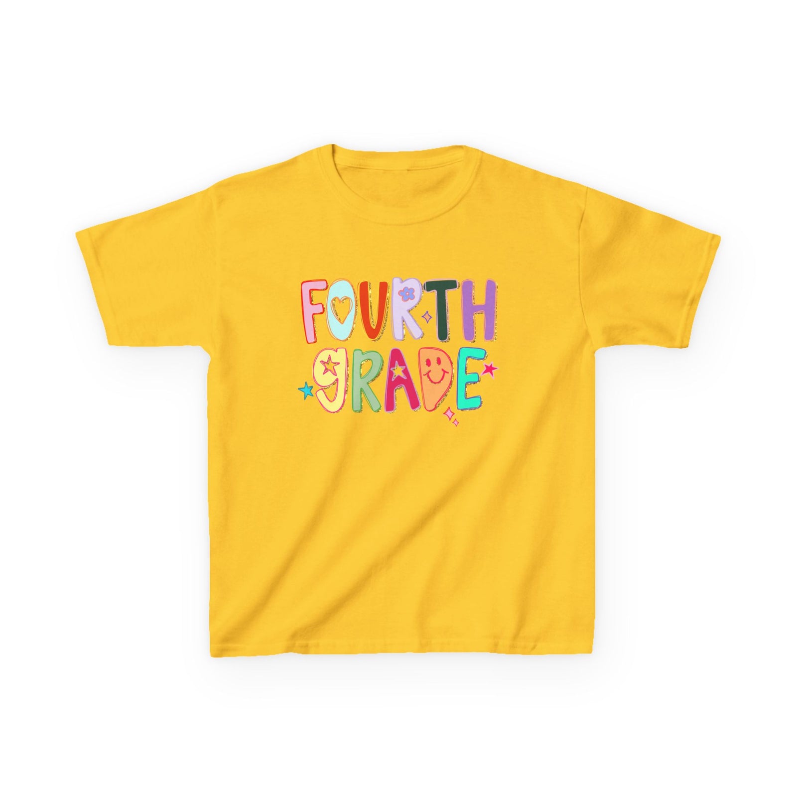 Fourth Grade Kids T-Shirt Cute & Colorful Back to School 4th Grade Tee
