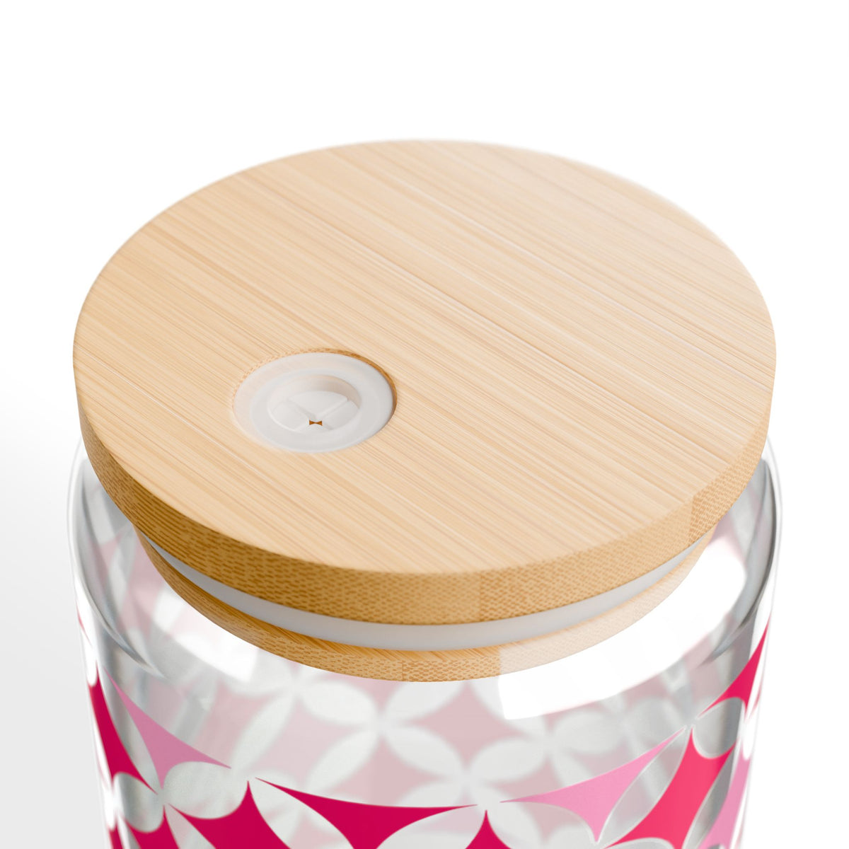 Twinkling Tidings Christmas Sipper Glass 16oz Reusable Drink Jar with Lid & Straw