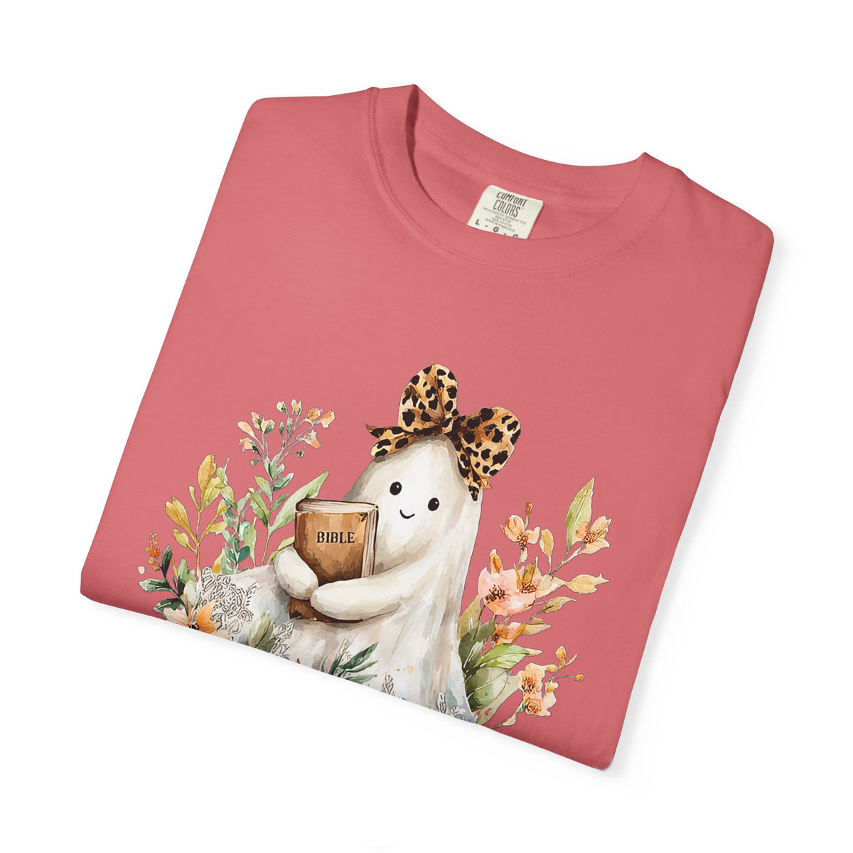 Bible Ghost Floral Tee Armed & Dangerous Cute Halloween Graphic T-Shirt