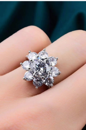 1 Carat Moissanite Flower Ring - Sydney So Sweet