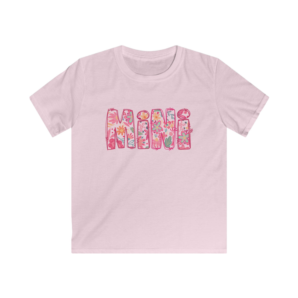 Mini Abstract Floral Graphic Kids' Mom & Me T-Shirt