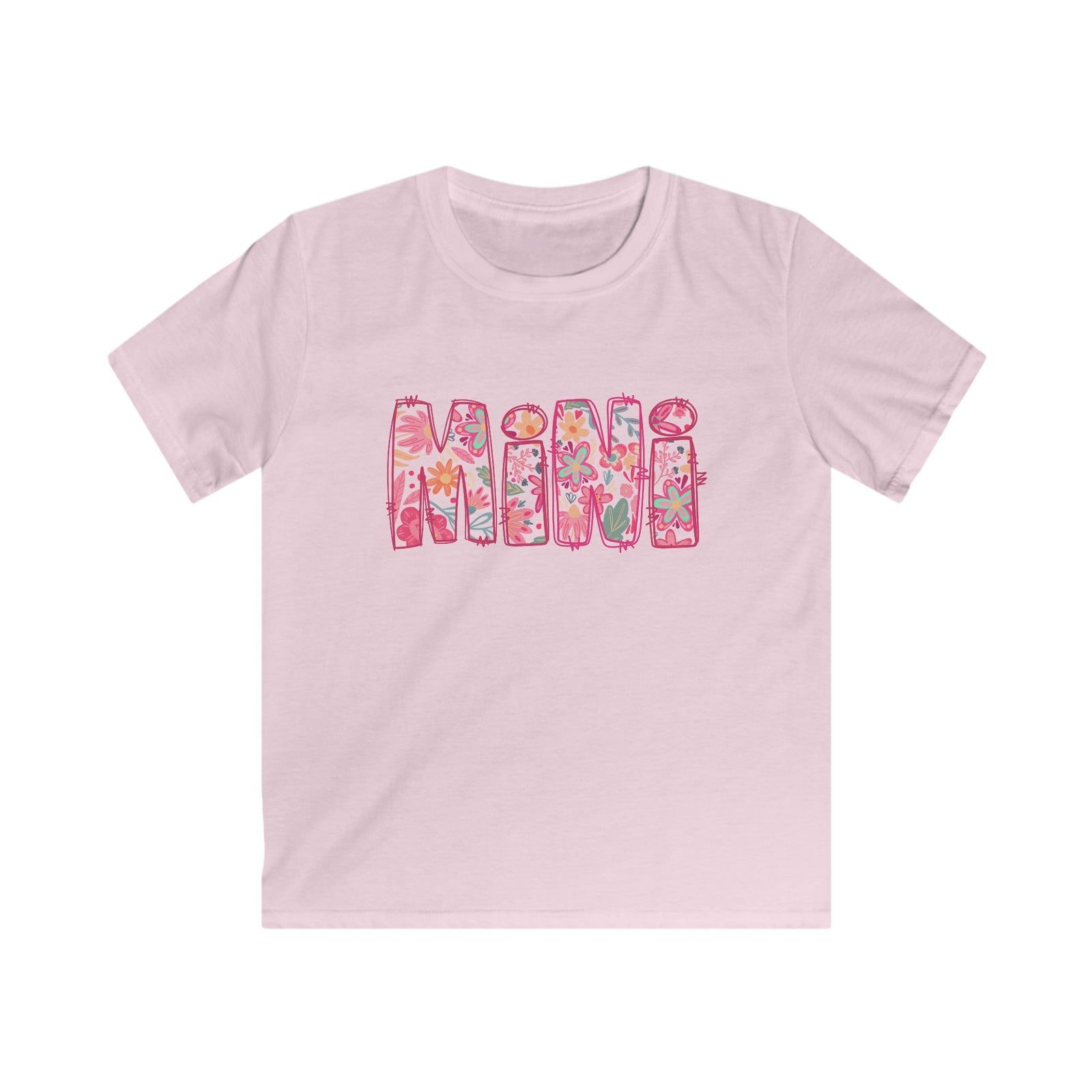 Mini Abstract Floral Graphic Kids' Mom & Me T-Shirt