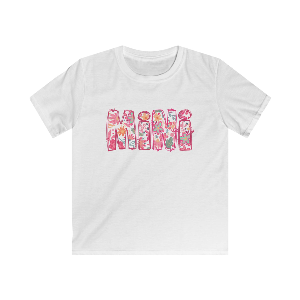 Mini Abstract Floral Graphic Kids' Mom & Me T-Shirt