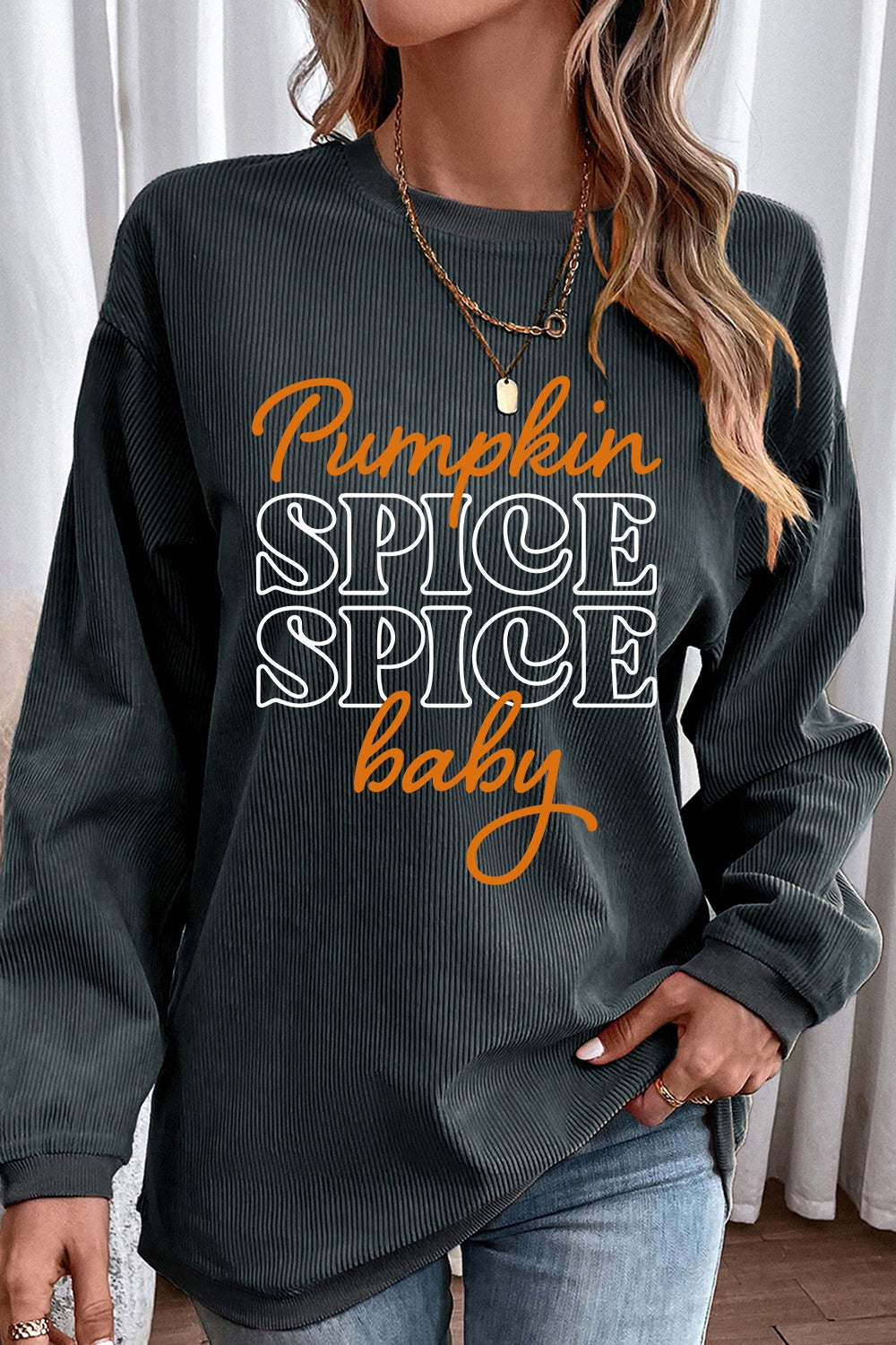 Pumpkin Spice Spice Baby Long Sleeve Sweatshirt - Sydney So Sweet