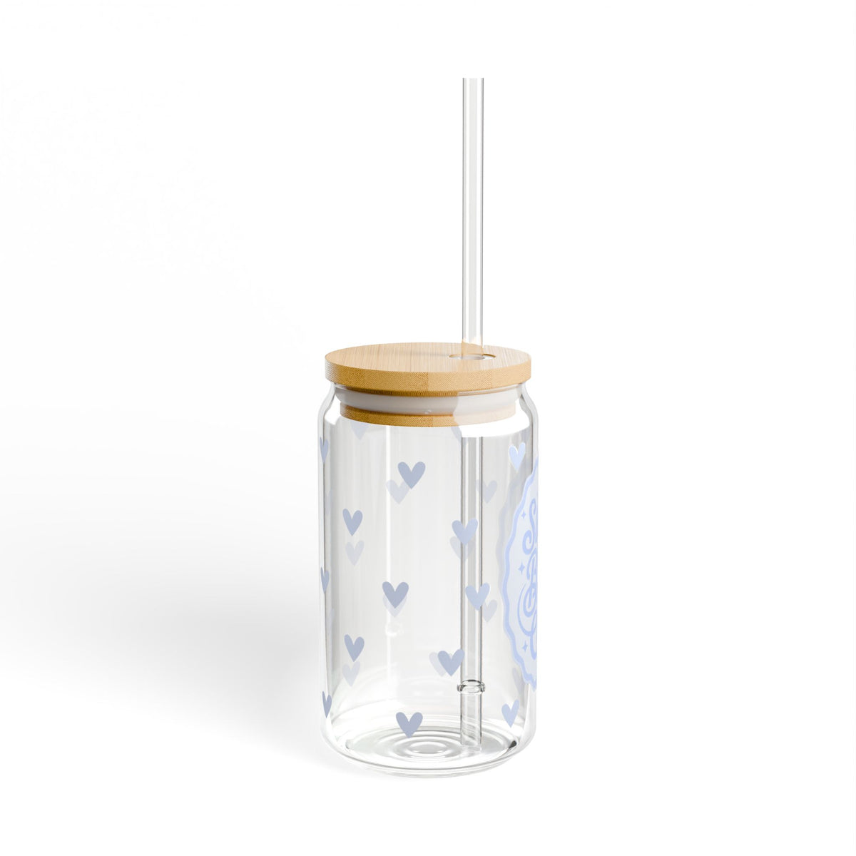 Slow Burn Book Club Tumbler Sipper Glass 16oz — Reusable Drink Jar with Lid & Straw