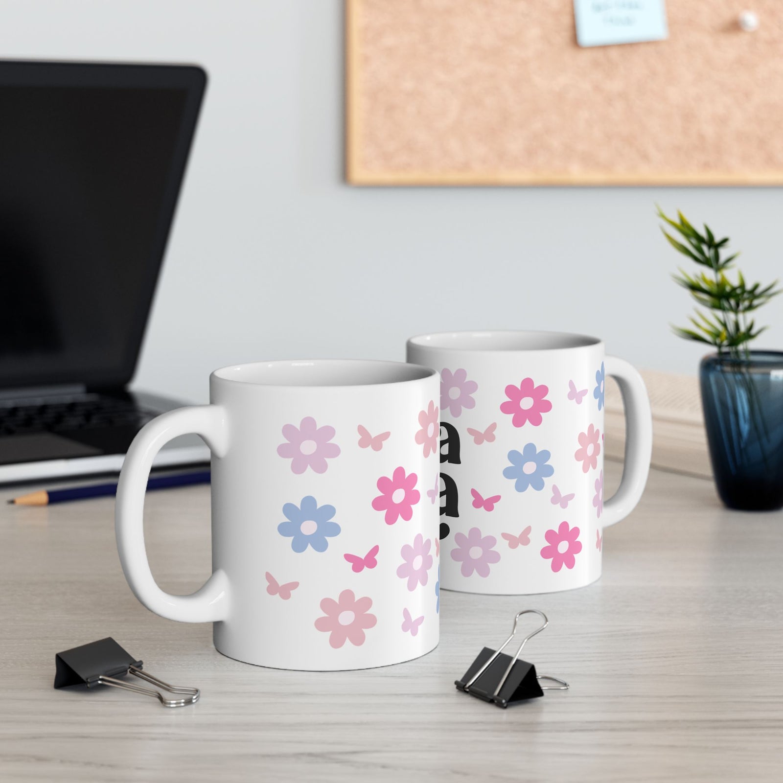 Mama Floral Cute Ceramic Mug Coffee Cup (11oz & 15oz)