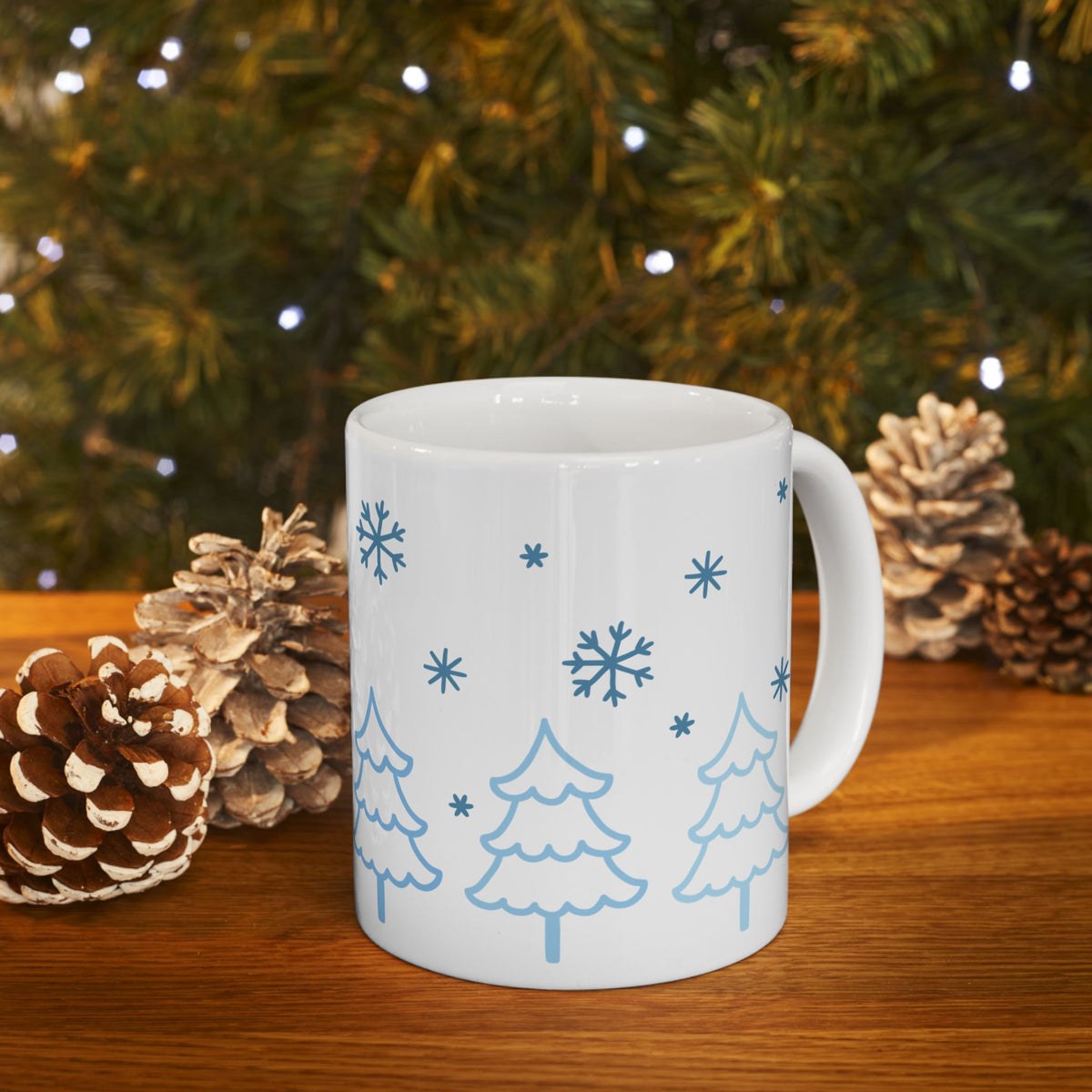 Snow Day Winter Christmas Ceramic Mug Coffee Cup (11oz & 15oz)