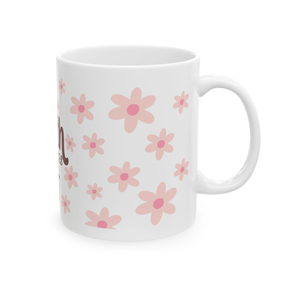 Faith Ephesians 2:8 Floral Ceramic Mug — Inspirational Christian Coffee Cup (11oz, 15oz)