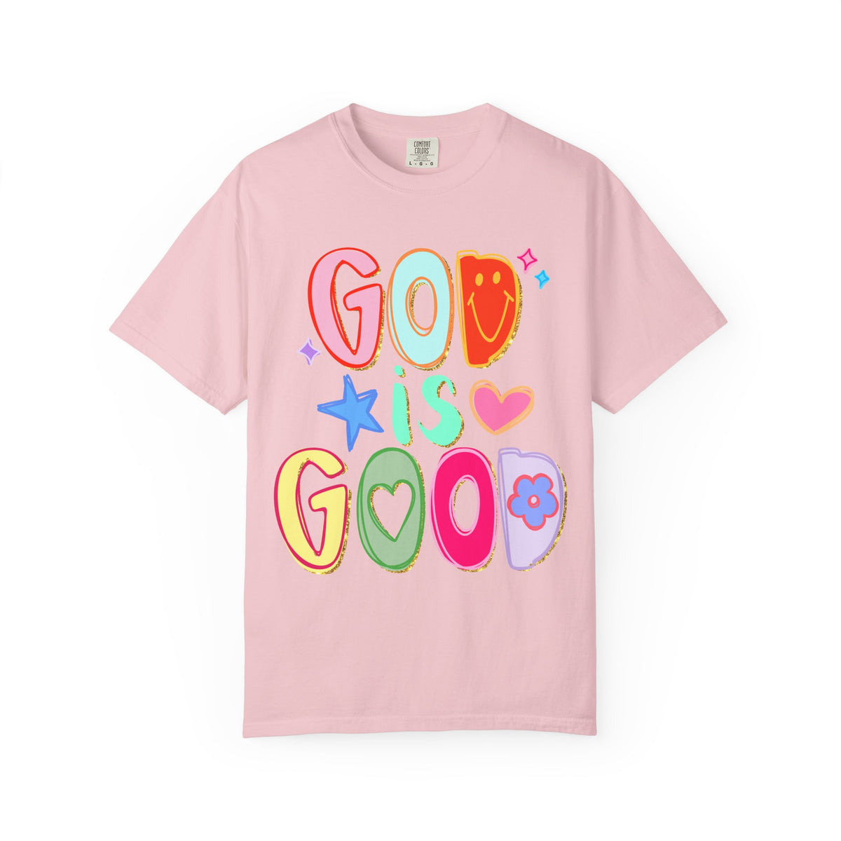 God Is Good T-Shirt Colorful Cute Faith Graphic Tee