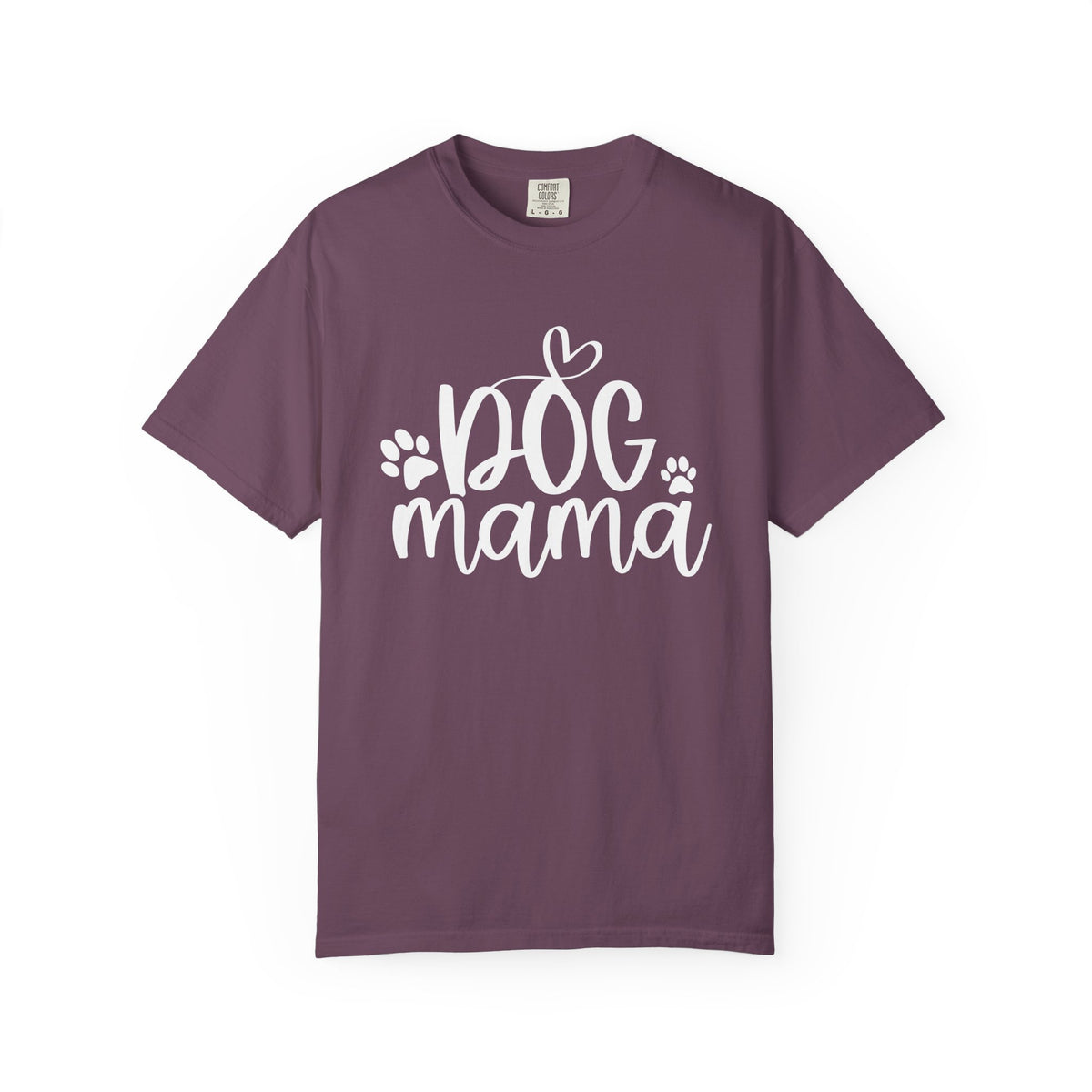 Dog Mama Heart Paws T-Shirt Cute Dog Mom Graphic Tee