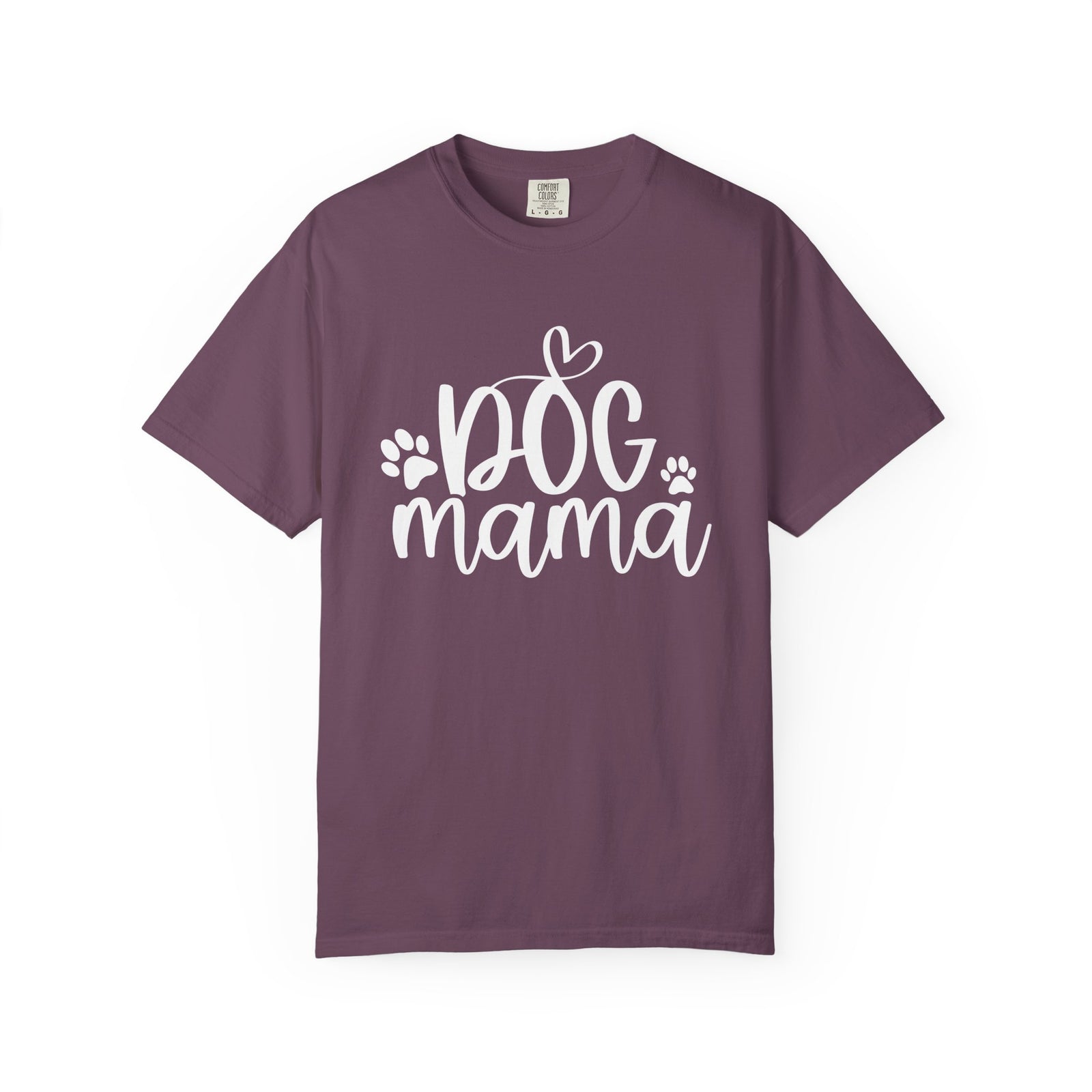 Dog Mama Heart Paws T-Shirt Cute Dog Mom Graphic Tee