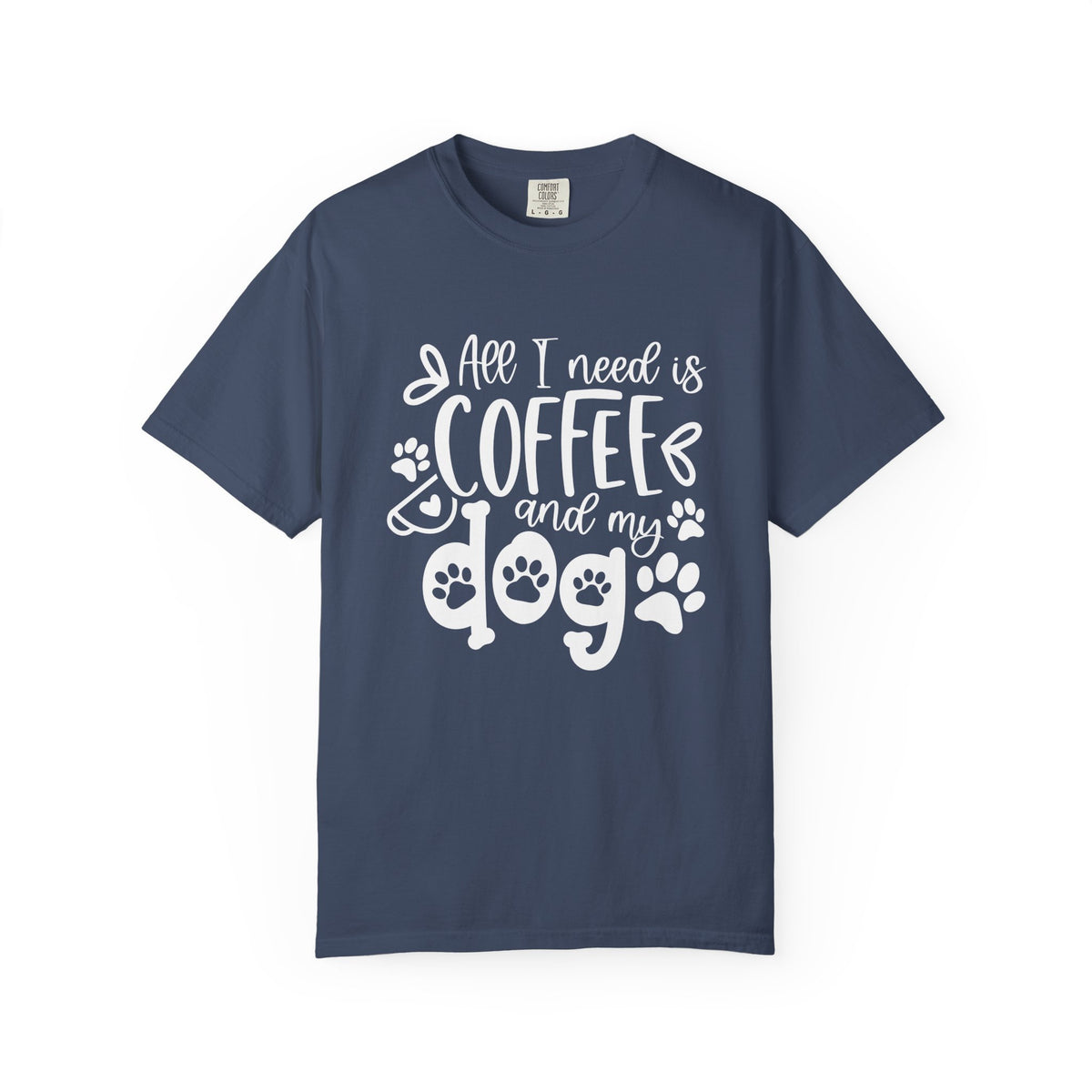 Coffee and My Dog T-Shirt Cute Dog Lover Coffee Graphic Tee