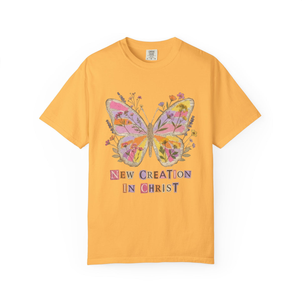 New Creation in Christ Butterfly Graphic T-Shirt Christian Inspirational Tee