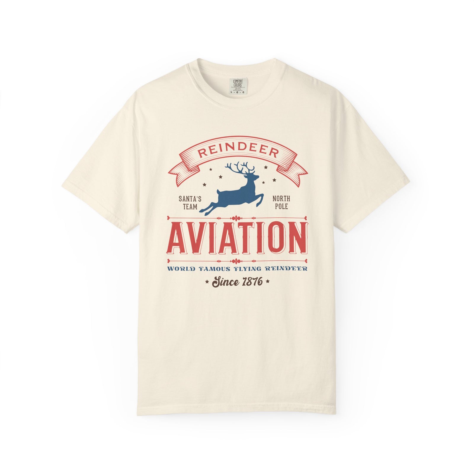 Reindeer Aviation Holiday Tee Vintage Charm Unisex Christmas T-Shirt - Sydney So Sweet