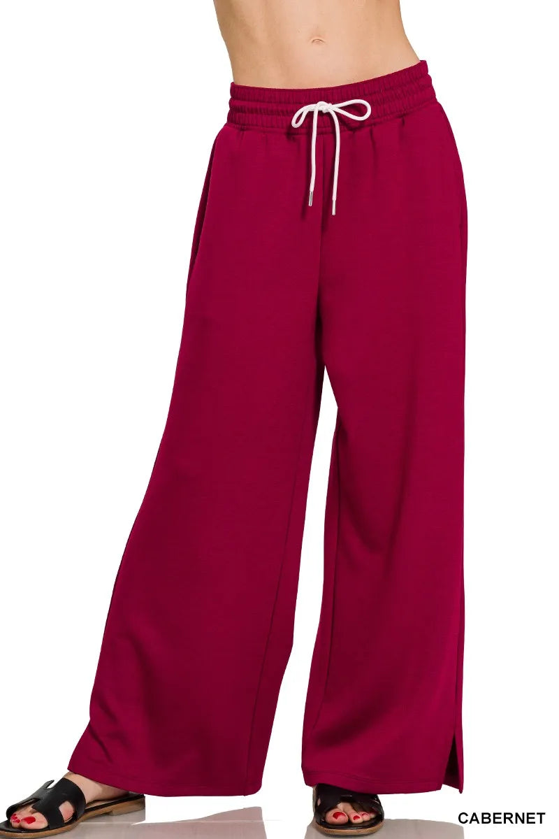 Zenana Scuba Drawstring Pants - Sydney So Sweet