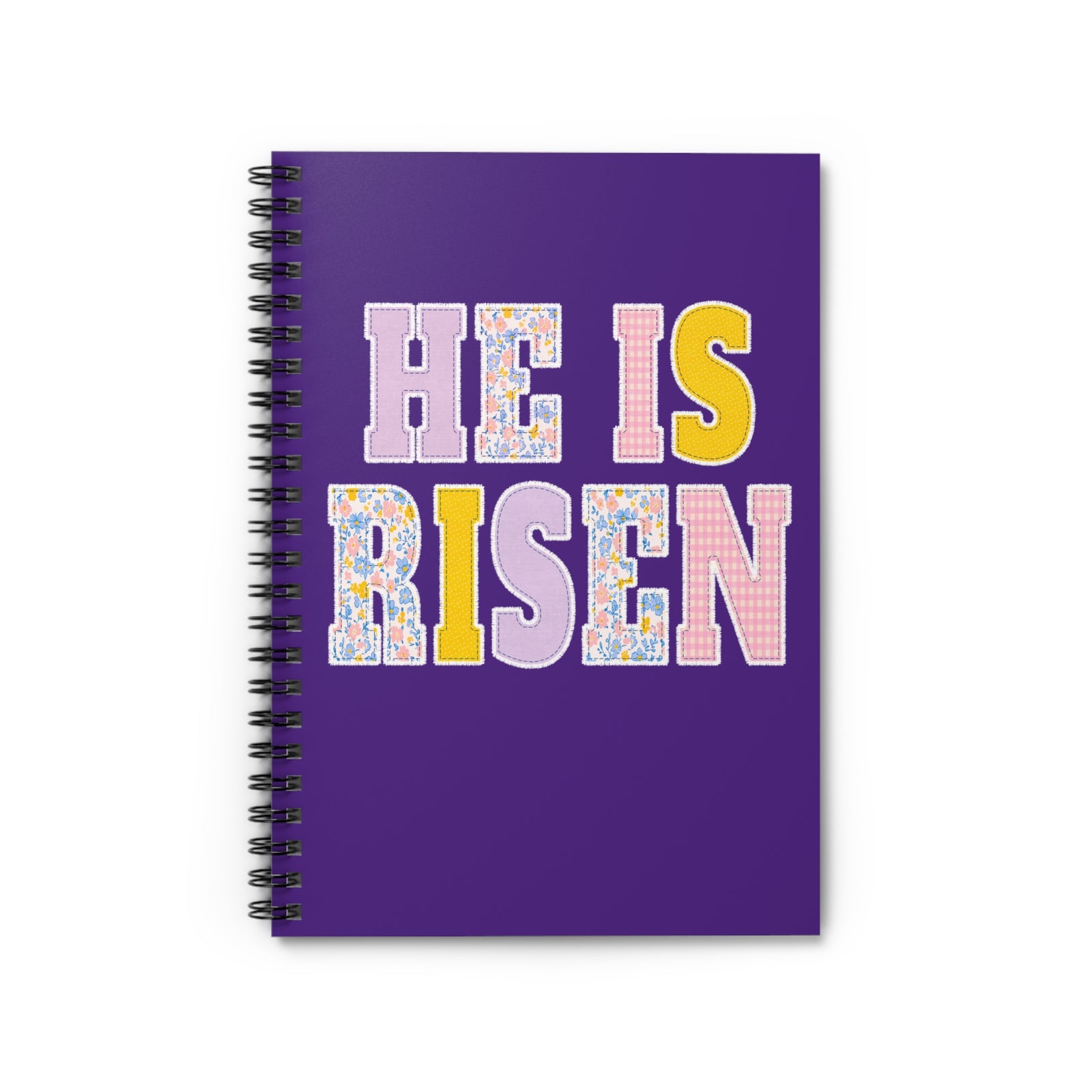 He Is Risen Spiral Notebook Easter Christian Ruled Journal