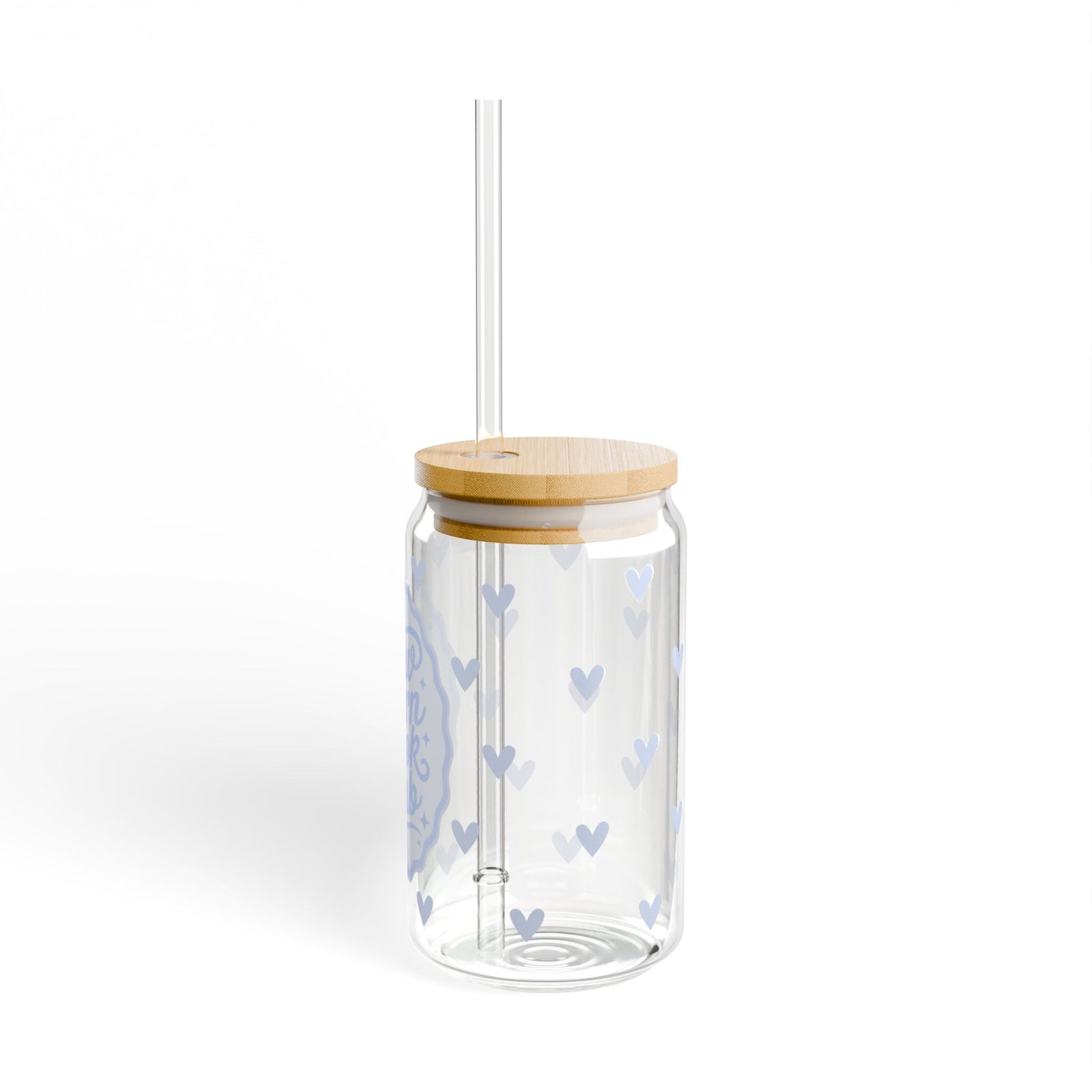 Slow Burn Book Club Tumbler Sipper Glass 16oz — Reusable Drink Jar with Lid & Straw