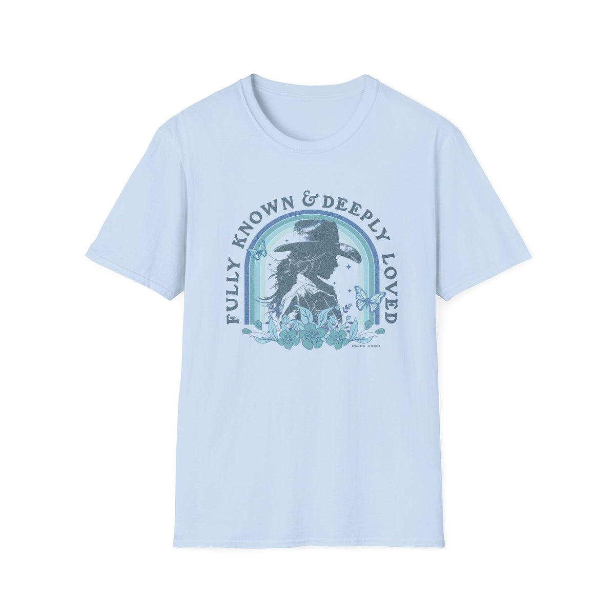 Fully Known & Deeply Loved T-Shirt Retro Cowgirl Faith Distressed Tee