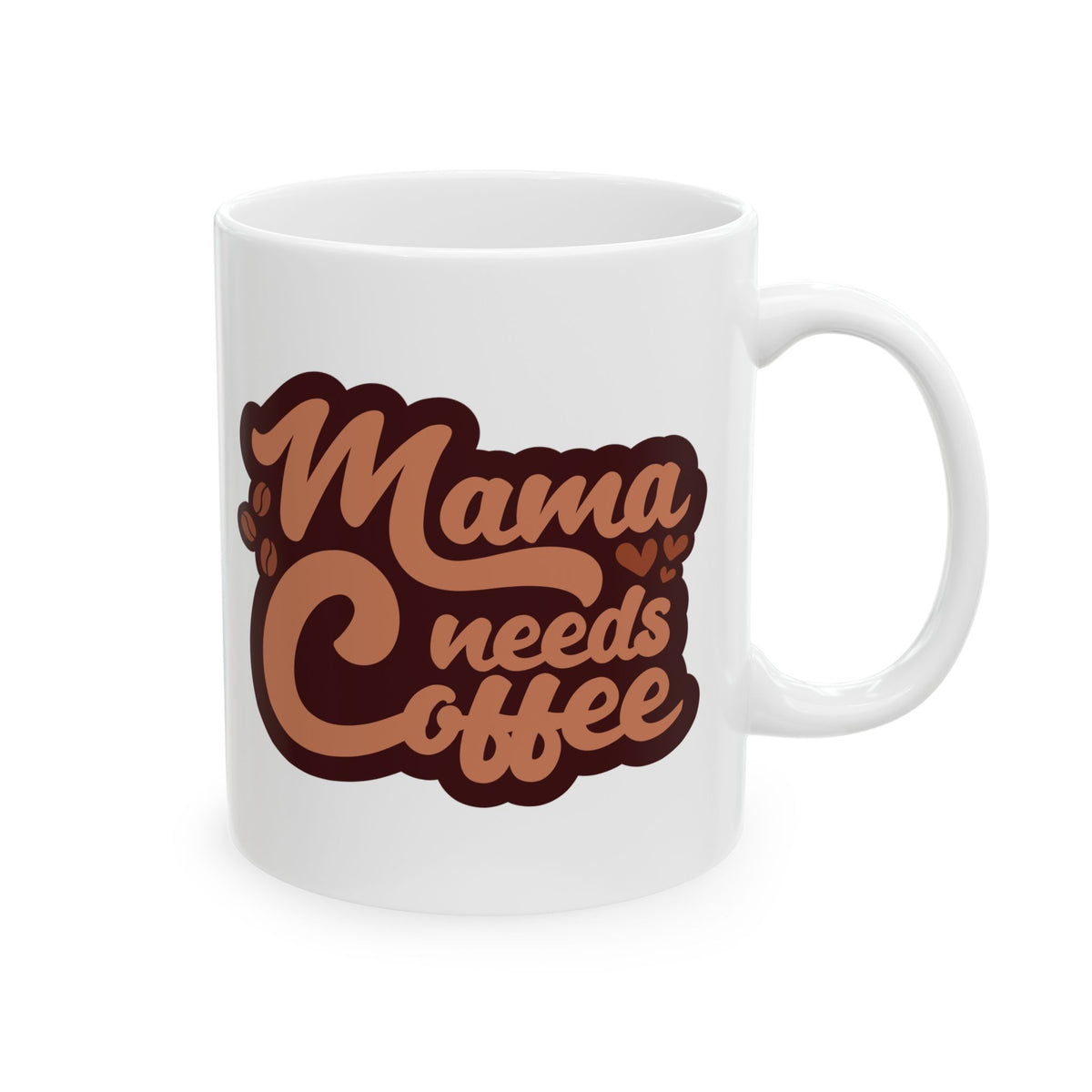 Mama Needs Coffee Cute Ceramic Mug Coffee Cup (11oz & 15oz)