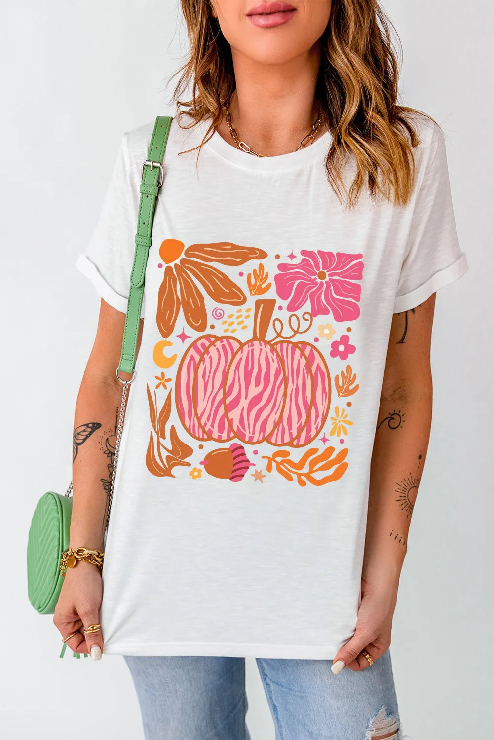 Graphic Round Neck Short Sleeve T-Shirt - Sydney So Sweet