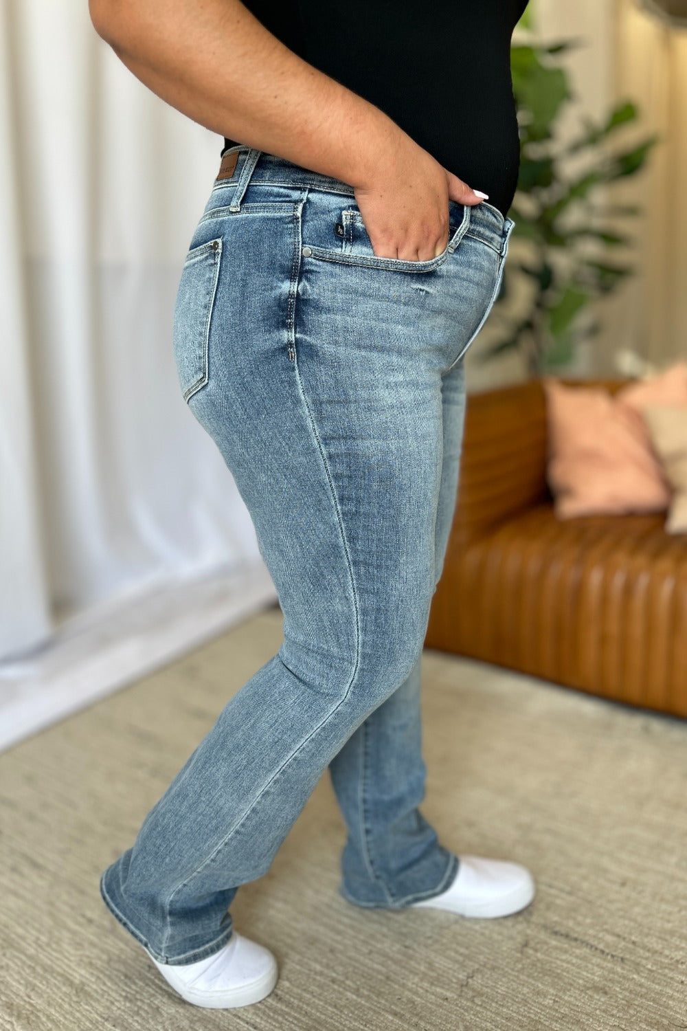 Judy Blue Full Size Medium Rise Bootcut Jeans - Sydney So Sweet