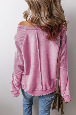 Round Neck Long Sleeve Sweatshirt - Sydney So Sweet