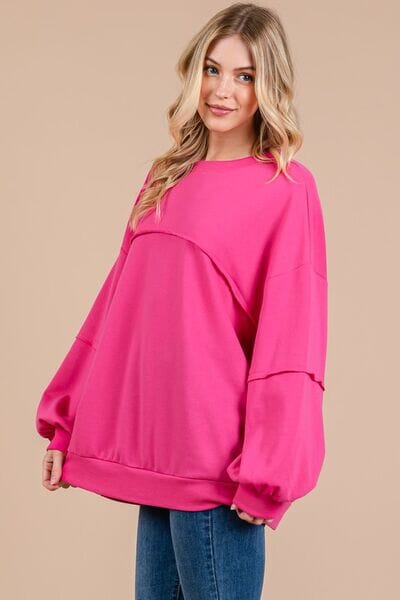 Ces Femme Exposed Seam Long Sleeve Sweatshirt - Sydney So Sweet