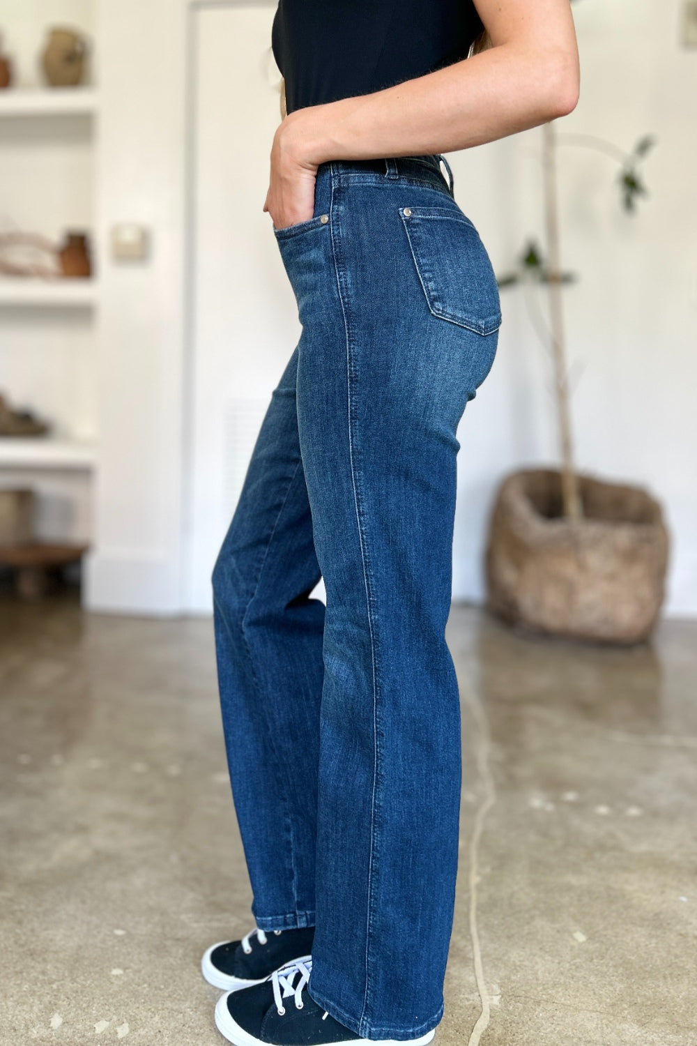 Judy Blue Full Size Tummy Control Straight Jeans - Sydney So Sweet