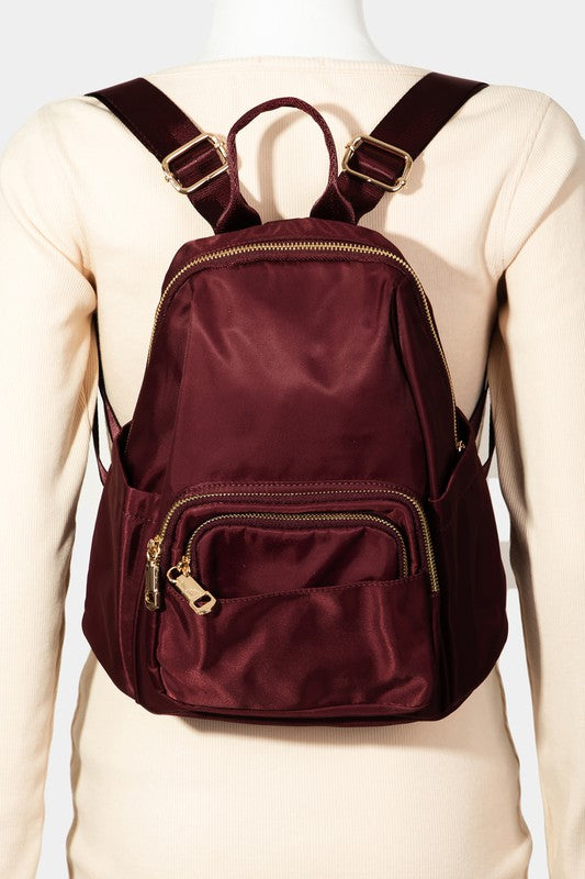 Fame Multi Pocket Nylon Backpack Bag - Sydney So Sweet