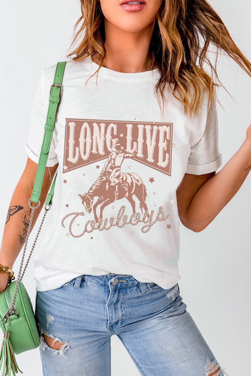 Long Live Cowboys Women&#39;s Graphic Short Sleeve T-Shirt - Sydney So Sweet