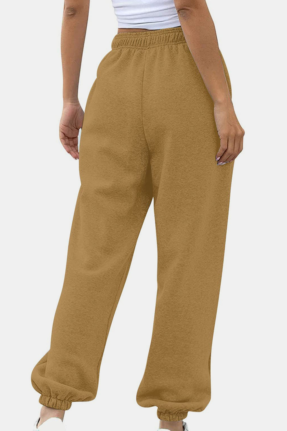 Elastic Waist Joggers with Pockets - Sydney So Sweet