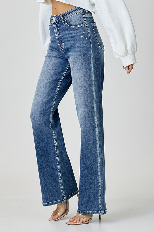 RISEN High Waist Jeans with Pockets - Sydney So Sweet