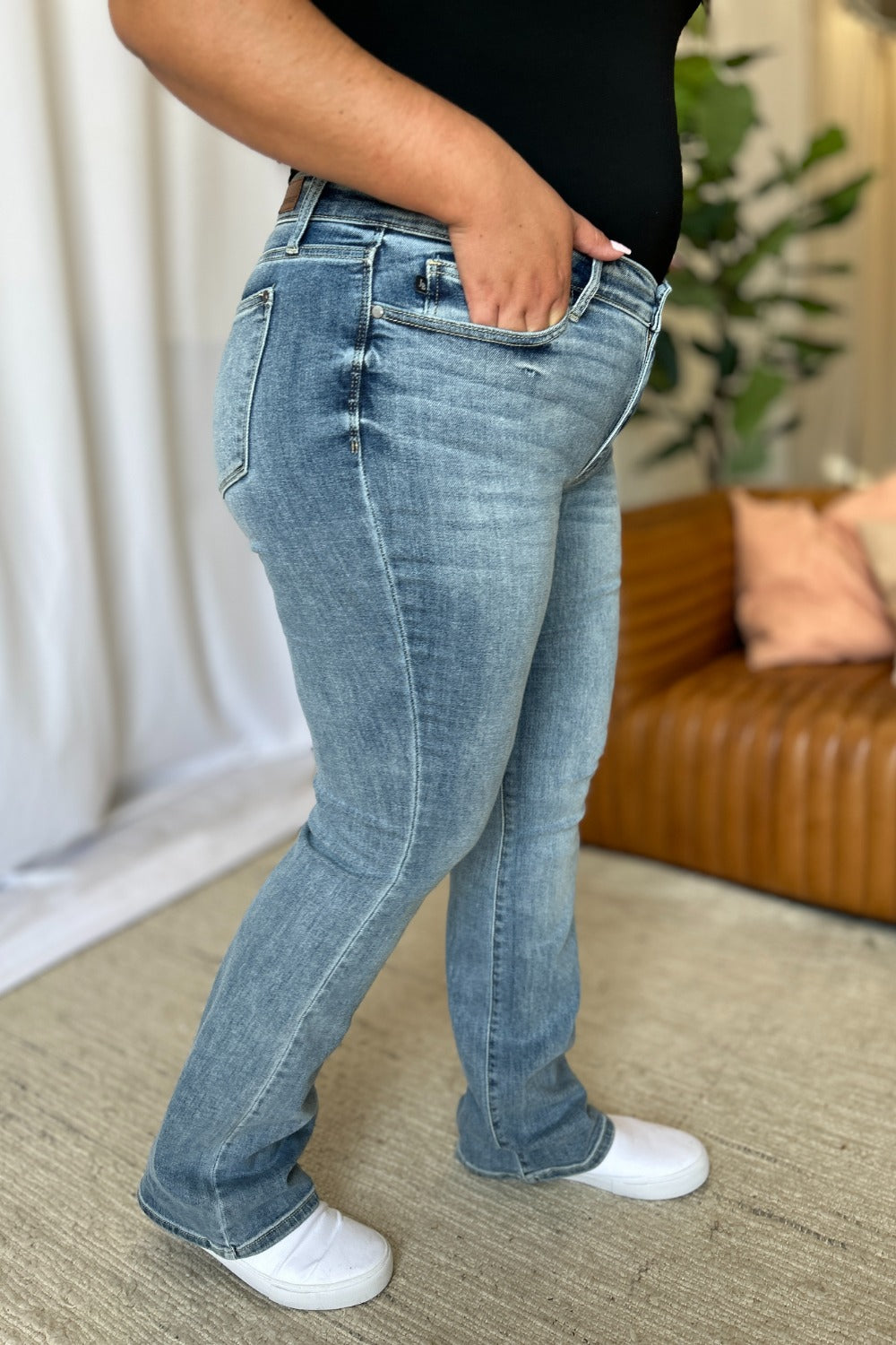 Judy Blue Full Size Medium Rise Bootcut Jeans - Sydney So Sweet