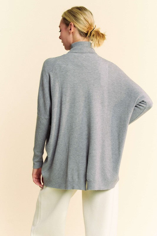 Davi & Dani Turtleneck Long Sleeve Knit Top - Sydney So Sweet