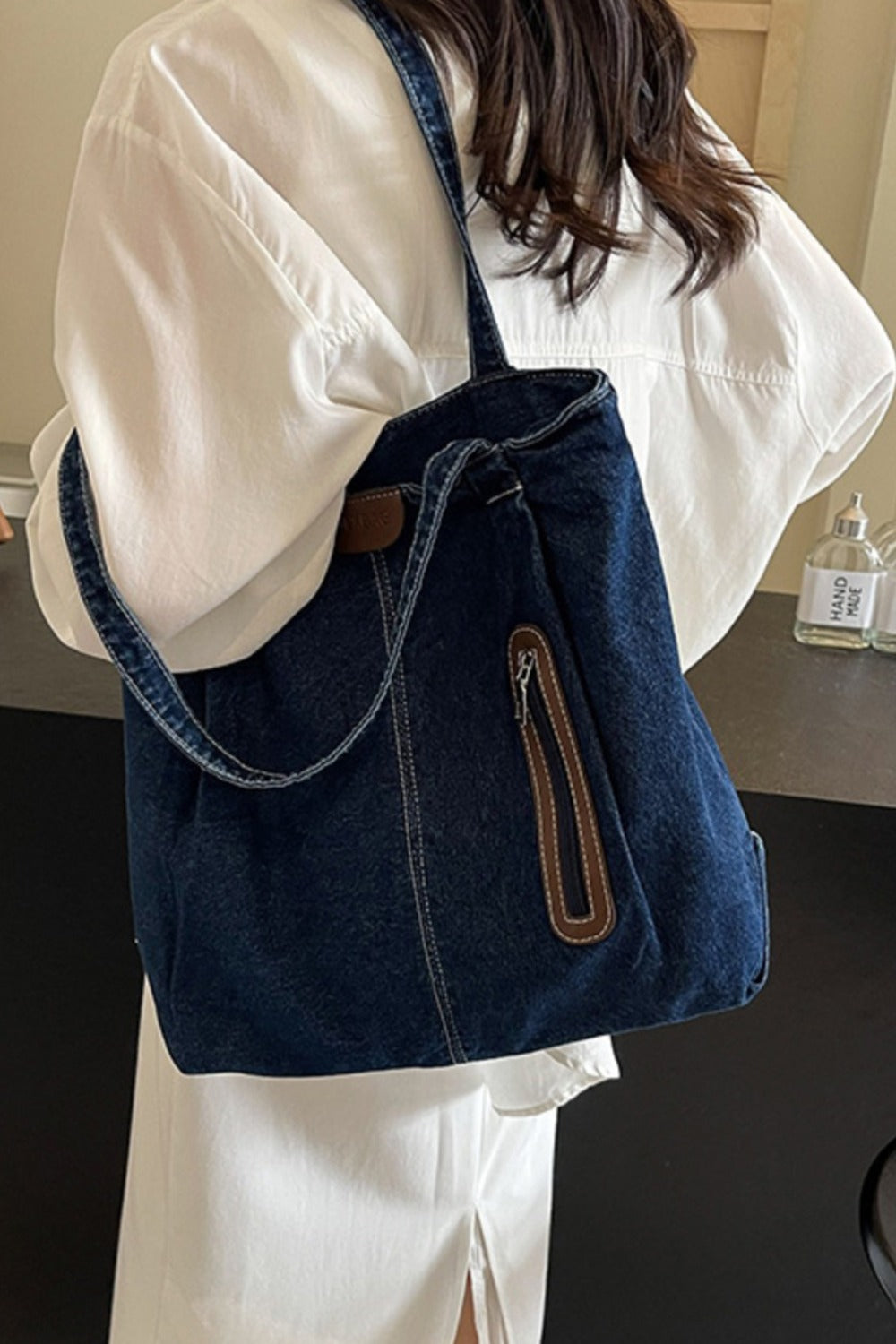 Medium Denim Tote Bag - Sydney So Sweet